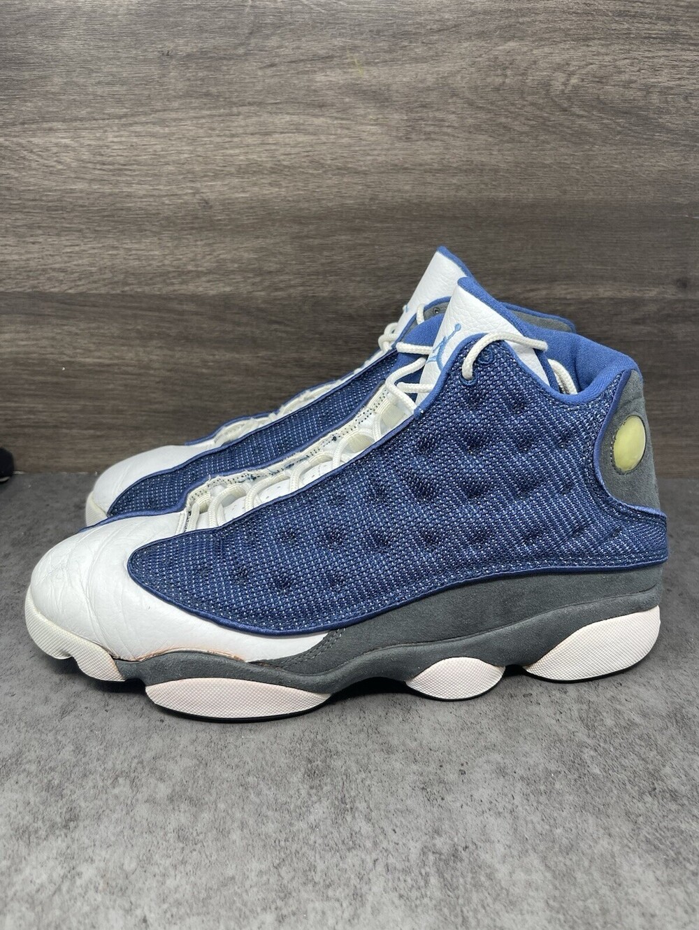 Air Jordan 13 Retro Flint 2005 Mens Size 11.5 Blue Grey 310004-441 Basketball